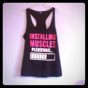 Workout tank top shirt